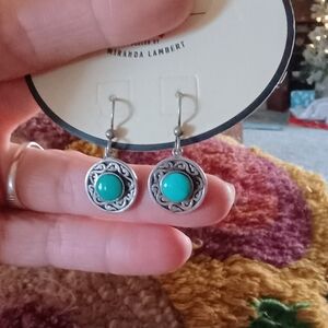 Silver and Turquoise Earrings